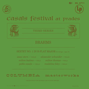Brahms: String Sextet No. 1 in B-Flat Major, Op. 18