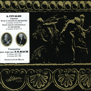 Vivaldi, Concertos pour violons, Violins, Bach Transposition pour orgue, organ