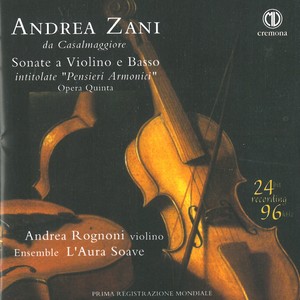 Zani: Sonate a violino e basso intitolate "Pensieri armonici"