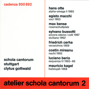 Atelier Schola Cantorum, Vol. 2