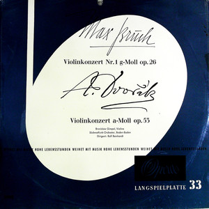 Violinkonzert Nr. 1 G-moll Op. 26; Violinkonzert A-moll Op. 53(黑胶版)