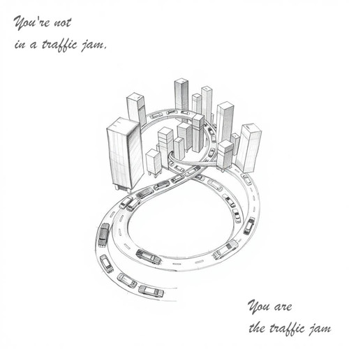 You’re not in a traffic jam, you are the traffic jam