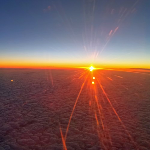 飞到南边看日出