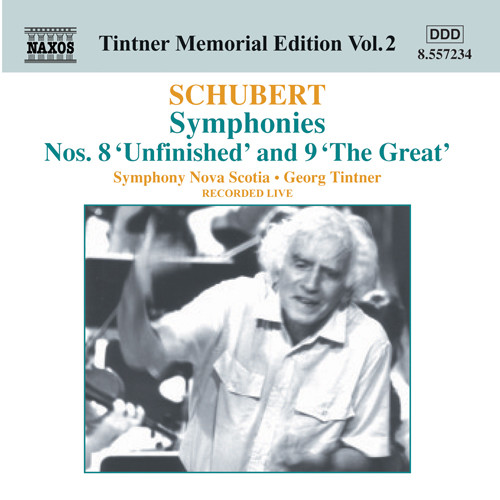 SCHUBERT: Symphonies Nos. 8 and 9 (Tintner Edition 2)