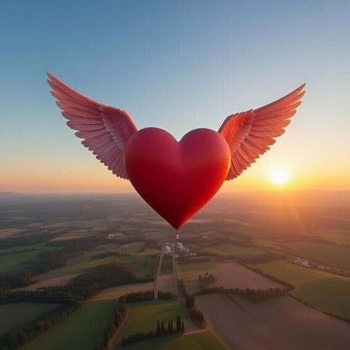 Heart in flight