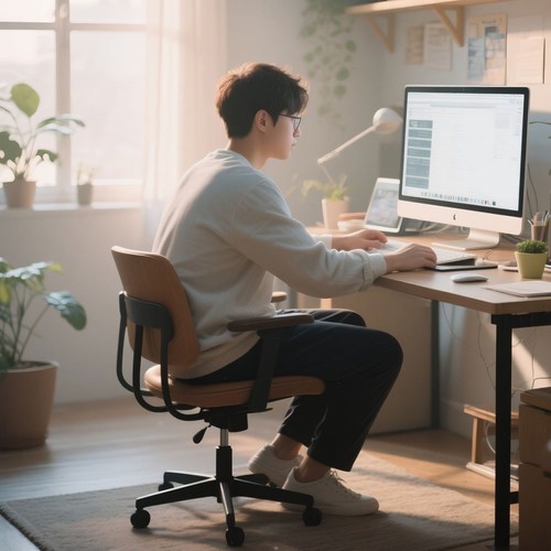 Work Relaxation with Gentle Lofi Harmonies