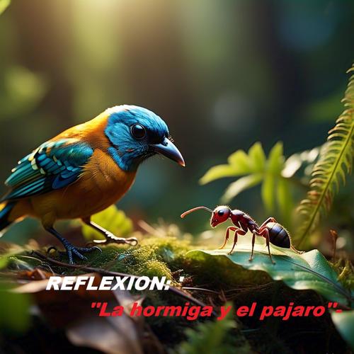 La hormiga y el pajaro