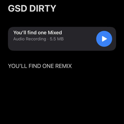You'll find one (GSD mix) [Explicit]