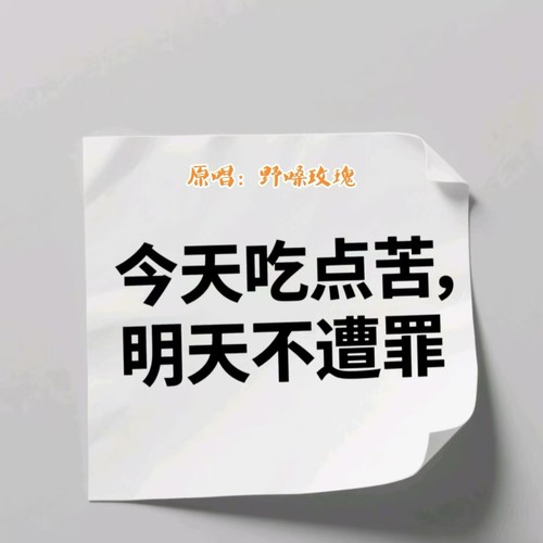 今天吃点苦明天不遭罪DJ