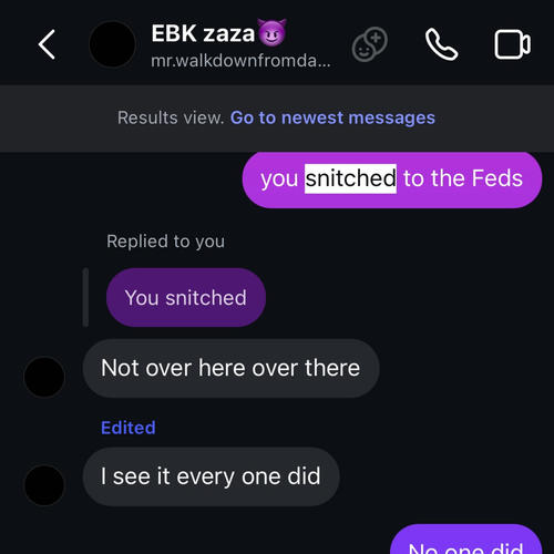 Snitching like ZAZA (Explicit)