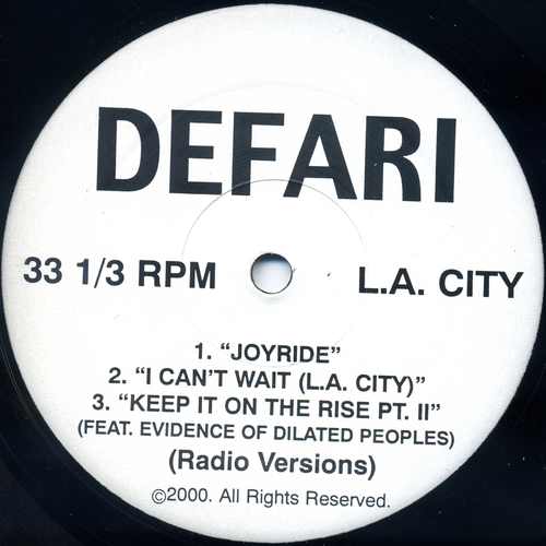 Joyride/L.A. City/Keep It On The Rise