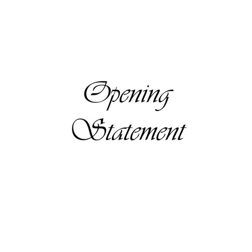 Opening Statement