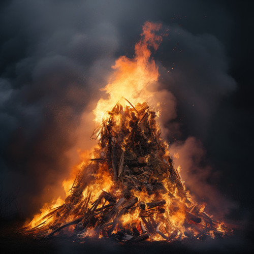 Blaze of Serenity: Nature's Fiery Calm