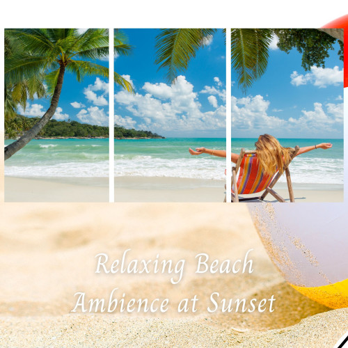Relaxing Beach Ambience at Sunset - 2 Hours