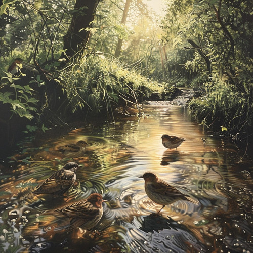 Tranquil Binaural Relaxation: Nature Birds and Creek