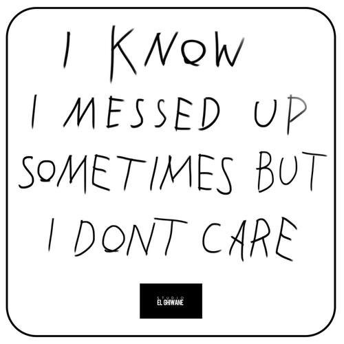 I know I messed up sometimes, but I dont care (Explicit)