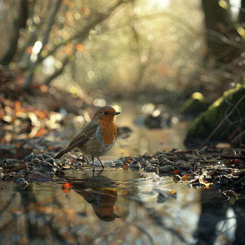Tranquil Binaural Creek Birds and Nature for Meditation