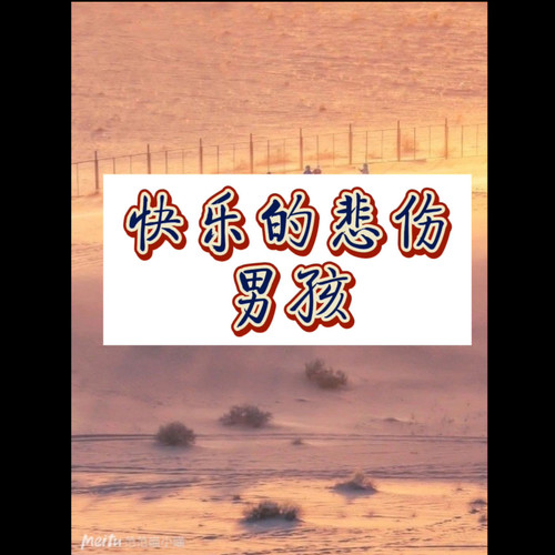 快乐的悲伤男孩