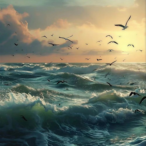 听，海在诉说思念。