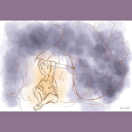 梦·石头下的雨伞