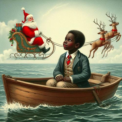 Santa and his Sleigh are Very Magical