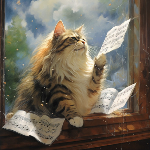 Harmonic Feline Thunder: Serene Melodies for Cats