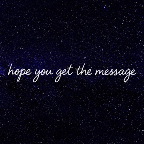 hope you get the message (Explicit)