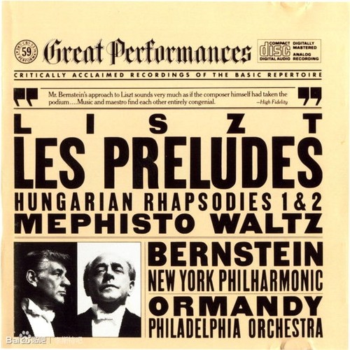 CD 059 Liszt - Les Preludes & etc