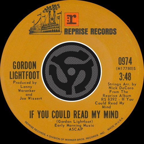 If You Could Read My Mind / Poor Little Allison (Digital 45)