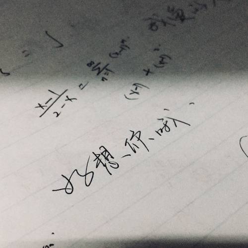 有关想你的流水账