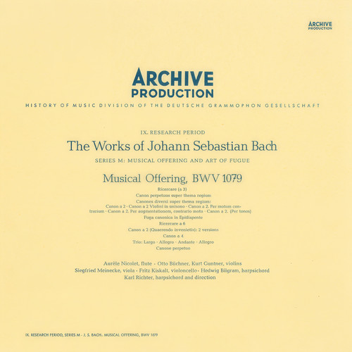 Bach: Musical Offering, BWV 1079