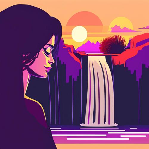 Purple Waterfalls