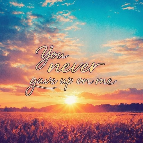 You Never Gave up on Me
