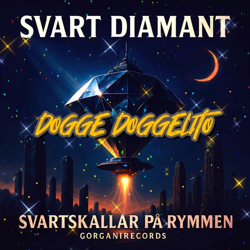 SVART DIAMANT SVARTSKALLAR PÅ RYMMEN