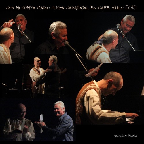 Con mi Cumpa Mario Musha Carabajal en Café Vinilo 2018