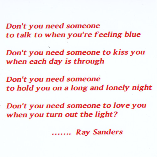 Don't You Need Someone