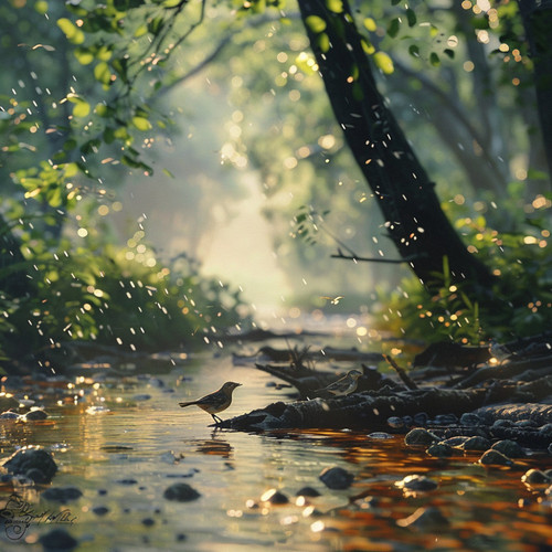 Serene Binaural Creek Birds and Nature for Sleep