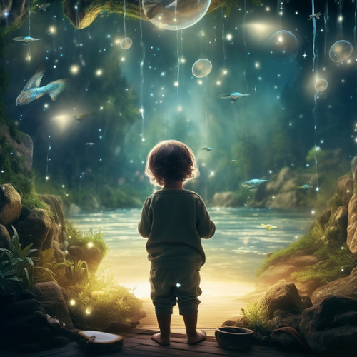 Baby's Paradise: Harmonious Waterfalls and Music