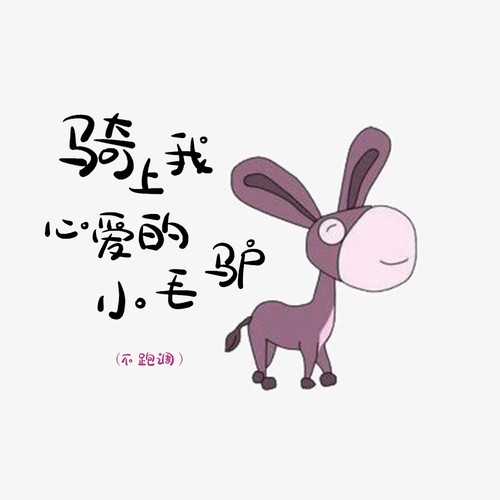 骑上我心爱的小毛驴