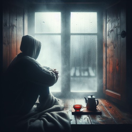 Looking at the Rain Through the Window