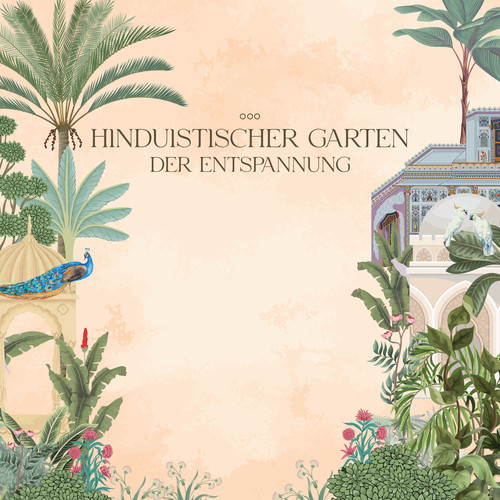 Hinduistischer Garten der Entspannung