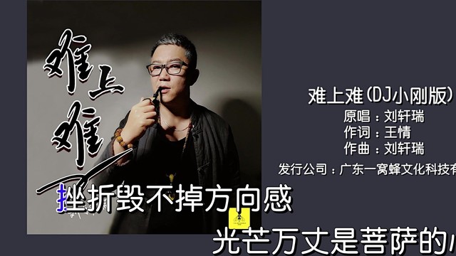 刘轩瑞 - 难上难(DJ小刚版) (KTV版)