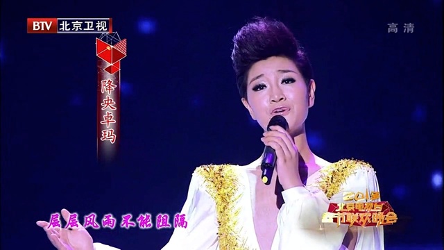 降央卓玛 - 迎春花 & 一剪梅 & 草原之夜 & 走天涯 北京电视台春节联欢晚 现场版 13/02/09 (Live)