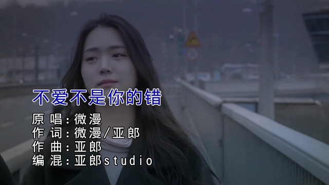 微漫 - 不爱不是你的错 (KTV版)