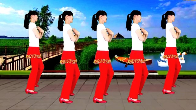 广场舞 - 一曲情歌对唱《我在红尘中遇见你》醉人醉心，唱尽深情！ (广场舞)