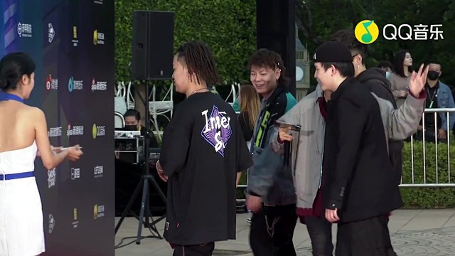 空格 - 空格、Ginma、Maty马蹄、张鑫红毯瞬间 | 2021 QQ音乐·融合嘻哈颁奖典礼