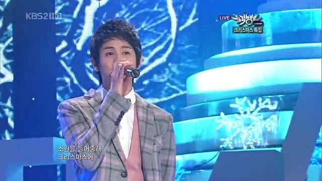 BEAST - 初雪和初吻 (Live) (101224 . KBS音乐银行)