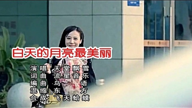 天堂飘雪 - 白天的月亮最美丽 (KTV版)