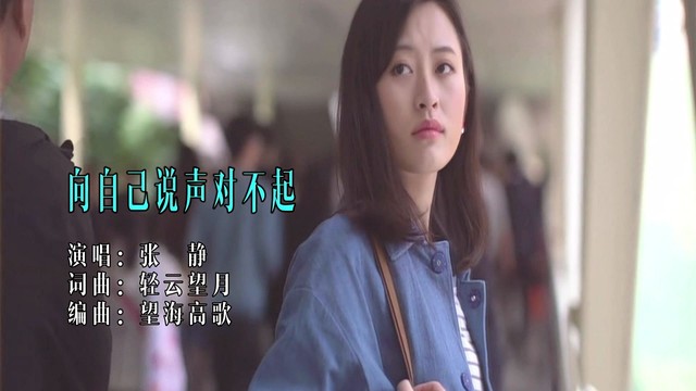 张静 - 向自己说声对不起 (KTV版)