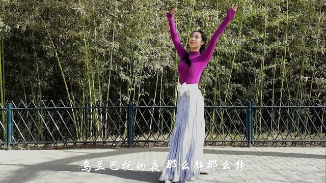 广场舞 - 睿睿舞蹈《乌兰巴托的夜》美得无法呼吸，晓宇编舞，紫竹院广场舞 (广场舞)